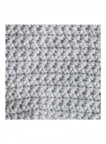 Medium Worsted Knitting Yarn Pale Grey 208yard