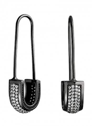 925 Sterling Silver 1.76 Carat Cubic Zirconia Studded Earrings