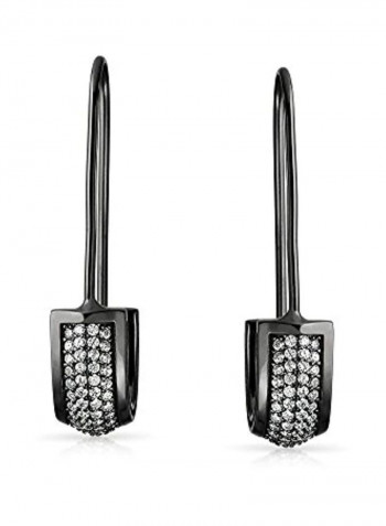 925 Sterling Silver 1.76 Carat Cubic Zirconia Studded Earrings