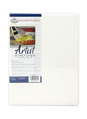 6-Piece Professional Quality Artist Stretch Canvas Set White