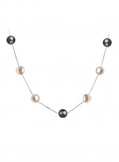 925 Sterling Silver Pearl Tin Cup Necklace