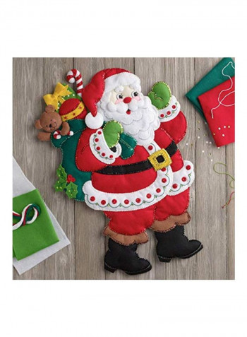 Felt Applique Kit Red/White/Green