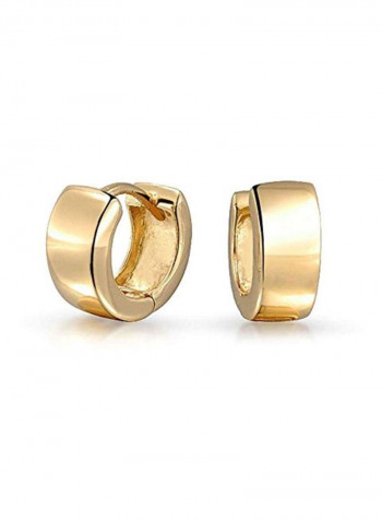 925 Sterling Silver Gold Plated Hoop Earrings