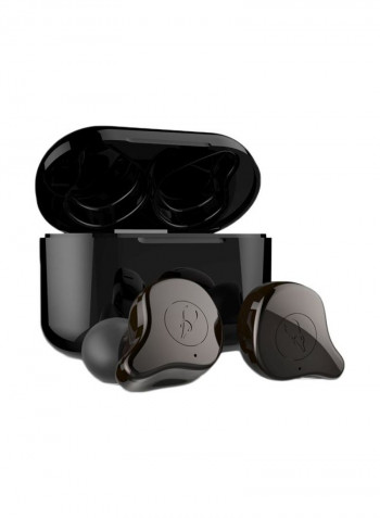 E12 Bluetooth In-Ear Earphones With Mic Black