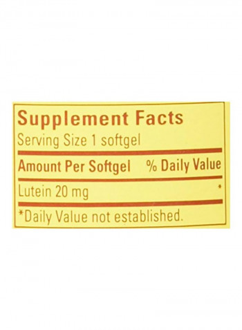 Extra Strength Lutein 20 mg - 30 Liquid Softgels