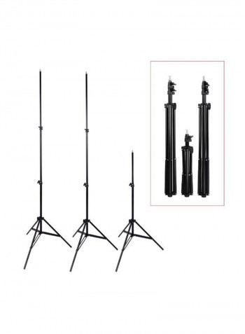 Photography Continuous Triple Lighting Kit White/Black