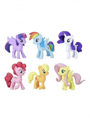 6-Piece My Little Pony Meet The Mane Collection Animal Figure Set