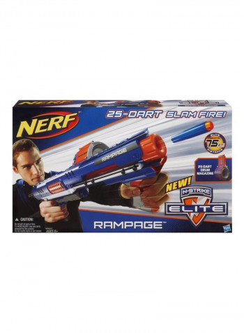 N-Strike Elite Rampage Blaster With Dart 10.2 x 52.7cm