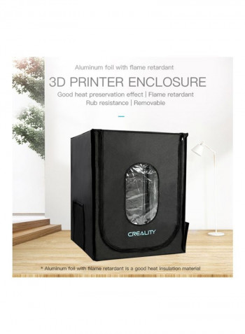 Fireproof 3D Printer Enclosure Protection Cover Black