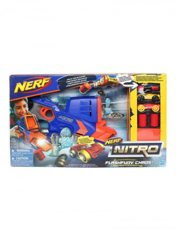 Nitro Flash Fury Chaos Car Racetrack Blaster Kit 47 x 6.5cm