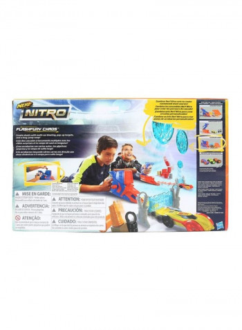 Nitro Flash Fury Chaos Car Racetrack Blaster Kit 47 x 6.5cm