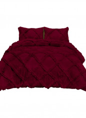3-Piece Duvet Cover Set Cotton Red 53 x 78inch reviews 3-Piece Duvet Cover Set Cotton Red 53 x 78inch