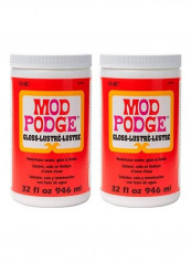 2-Piece Waterbase Sealer, Glue And Decoupage Finish Orange