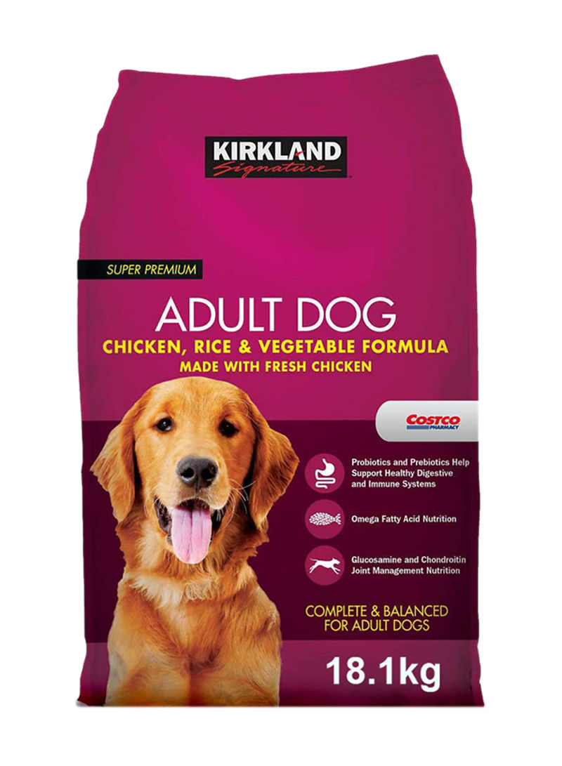 Adult Formula Chicken Rice And Vegetable Dog Food Multicolour 18.1kg