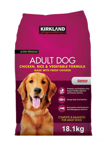 Adult Formula Chicken Rice And Vegetable Dog Food Multicolour 18.1kg