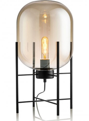 Four-Legged Glass Floor Lamp Yellow