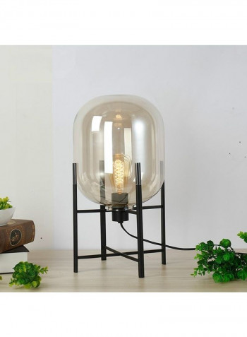 Four-Legged Glass Floor Lamp Yellow