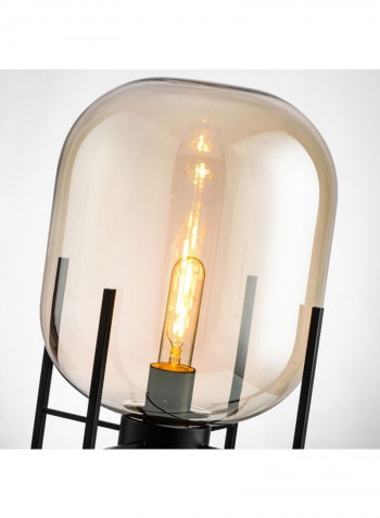 Four-Legged Glass Floor Lamp Yellow
