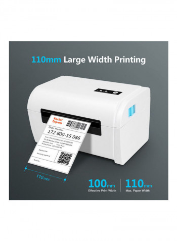 Aibecy Thermal Label Printer USB BT Connection White