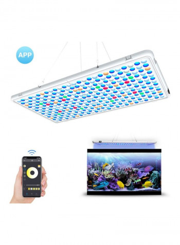 Aquarium LED Light Panel With Auto Switch Timer Blue/Yellow/Green 43.5centimeter
