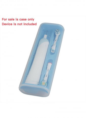 Plastic Travel Case For Oral B Pro 1000 Electric Toothbrush Blue