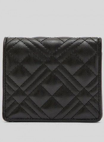 Slim And Lightweight Multi Slot Card Holder Black/Gold