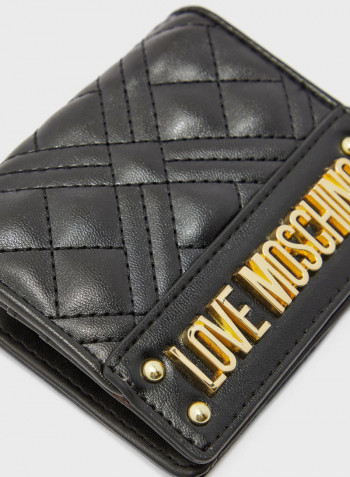 Slim And Lightweight Multi Slot Card Holder Black/Gold