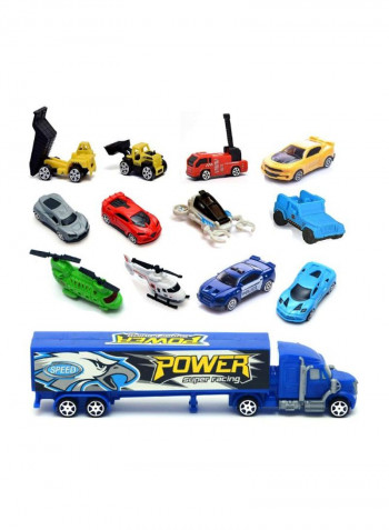 14-Piece Transport Carrier Truck And Vehicle