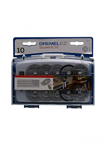 10-Piece Clic Cutting Set Silver 3.8millimeter