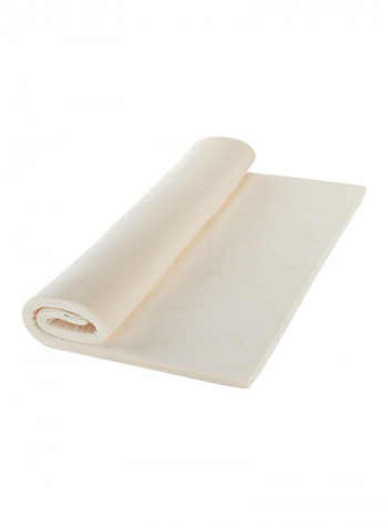 Cool Tech Memory Foam Mattress Fabric White 200x5x120centimeter