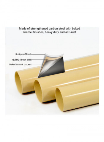 Multifunctional Clothing Rack Beige 55x43x170cm