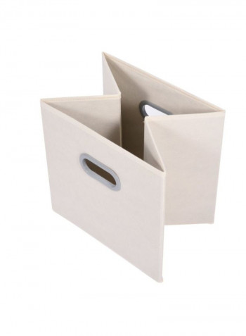 6-Piece Cube Cloth Storage Bin Beige
