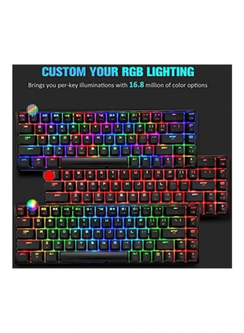 2-Piece RGB Mechanical Gaming Keyboard With Honeycomb Optical Mouse Set