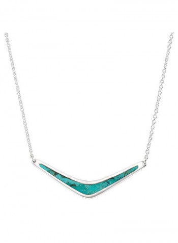 Reversible Boomerang Turquoise Necklace