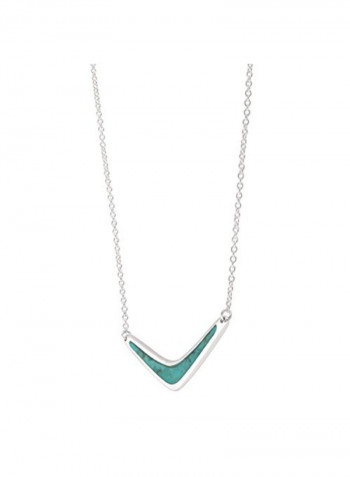 Reversible Boomerang Turquoise Necklace