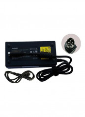 4-Pin 12V AC/DC Adapter Replacement BLACK