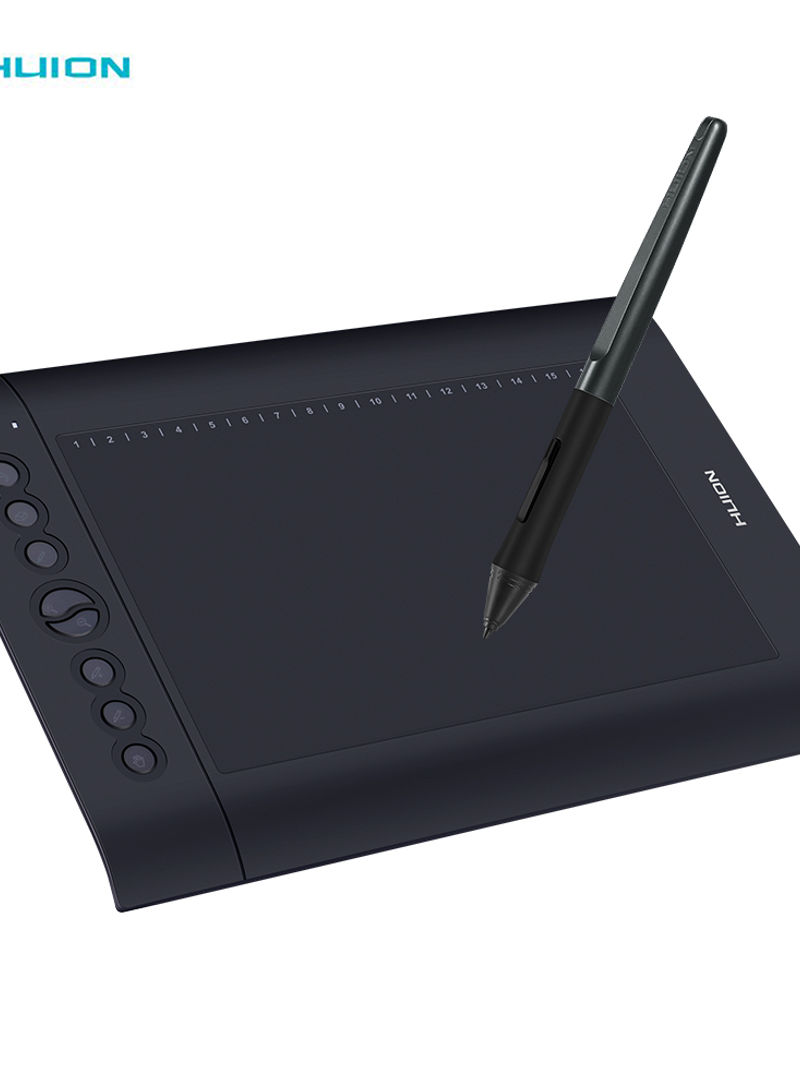 H610 Pro V2 Professional Graphics Drawing Tablet 25inch Black