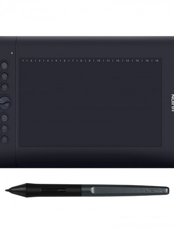 H610 Pro V2 Professional Graphics Drawing Tablet 25inch Black