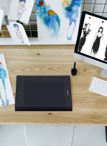 H610 Pro V2 Professional Graphics Drawing Tablet 25inch Black