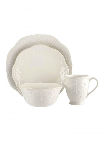 4-Piece Place Setting Set White