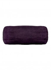 Polyester Round Bolster Polyester Aubergine 18.5x8x8inch