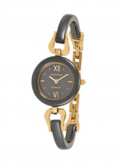 Women's Casual Black And Gold Ceramic Analog Round Watch 396QCYGCN
