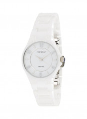 Women's Casual White Ceramic Analog Round Watch 327QCWWCW