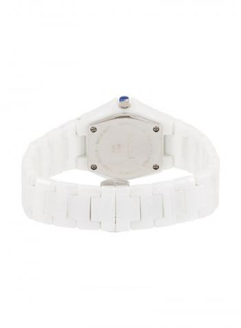 Women's Casual White Ceramic Analog Round Watch 327QCWWCW