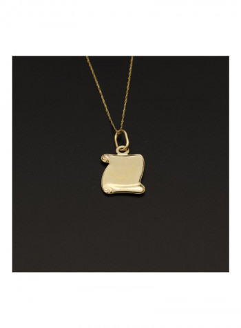 18K Real Gold Two Side Necklace Gold