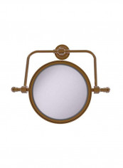 Retro Dot Collection Wall Mounted Make Up Mirror Brown/Clear 8inch