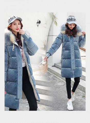 Long Sleeves Hooded Jacket Black