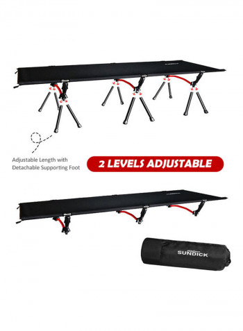 Portable Folding Camping Bed 190x65x38cm