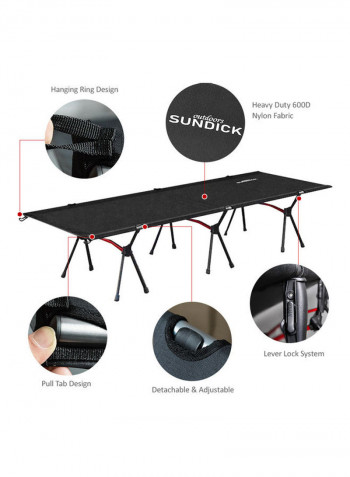 Portable Folding Camping Bed 190x65x38cm