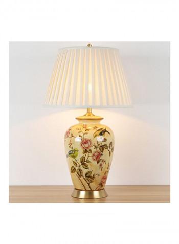 Classic Copper LED Table Lamp Beige